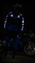 Ride Rich Regency V2 Flow Mesh Armoured GP Softshell Motorcycle Jacket - Blue Size: Small